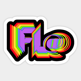 Fl@ transparent logo rainbow 🌈 Sticker